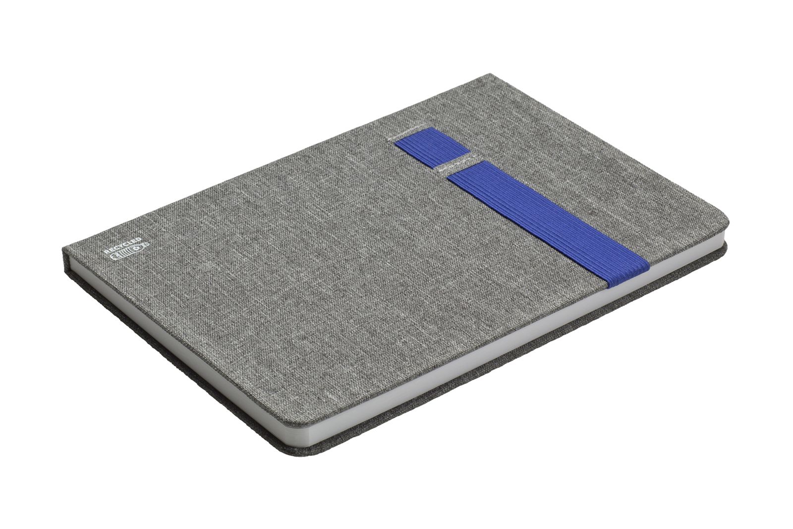 Zápisník z RPET materiálu RECETI A5 - modrá Zápisník z RPET materiálu RECETI A5 - modrá