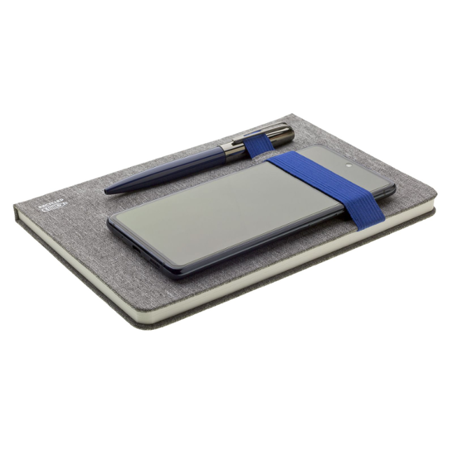 Zápisník z RPET materiálu RECETI A5 - modrá Zápisník z RPET materiálu RECETI A5 - modrá