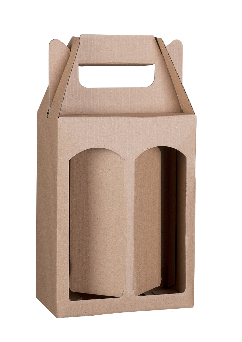Papírová krabice na 2 plechovky piva