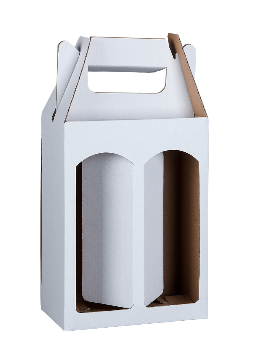 Papírová krabice na 2 plechovky piva