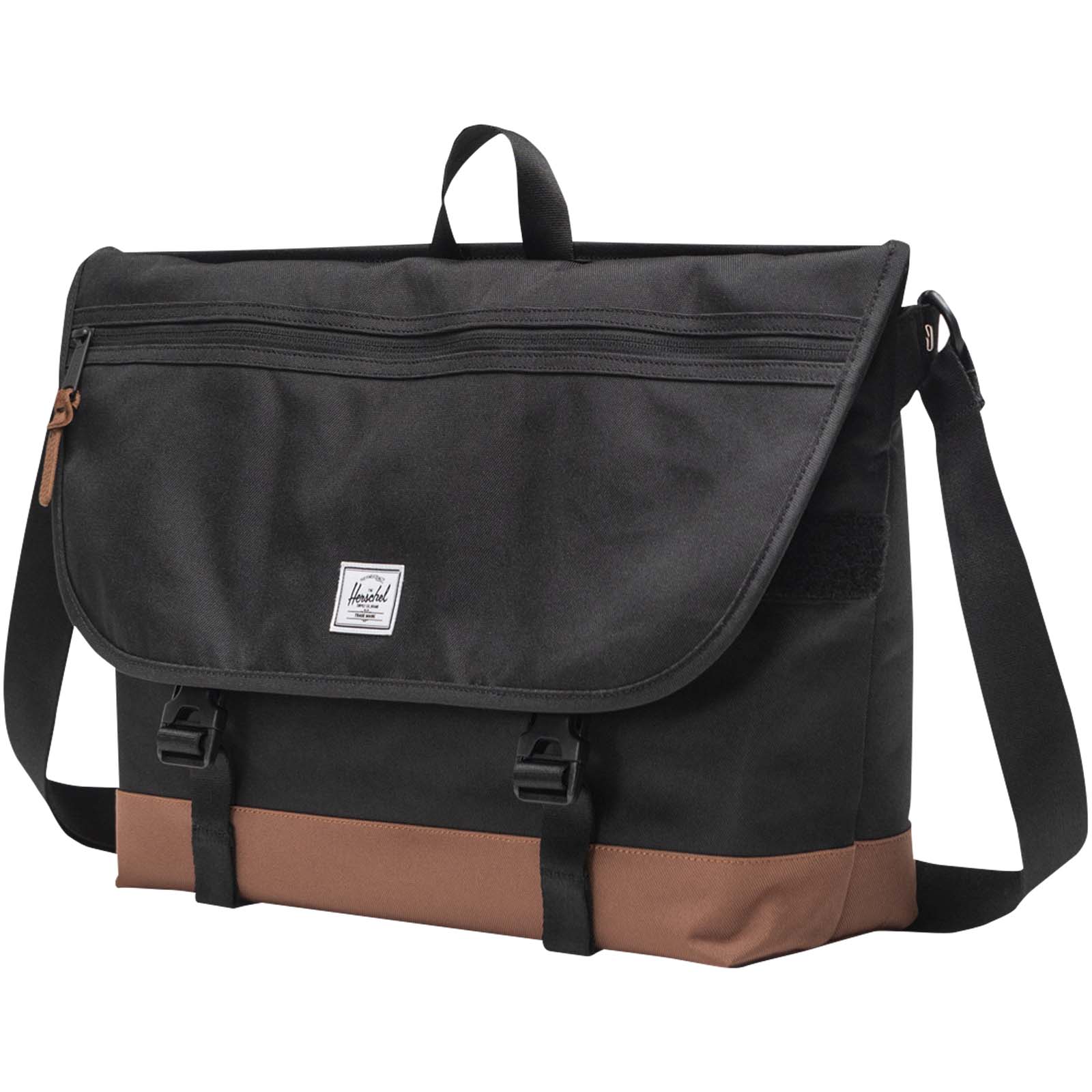 Taška přes rameno Herschel 22,5l brašna Herschel Cove z recyklovaného materiálu Solid black