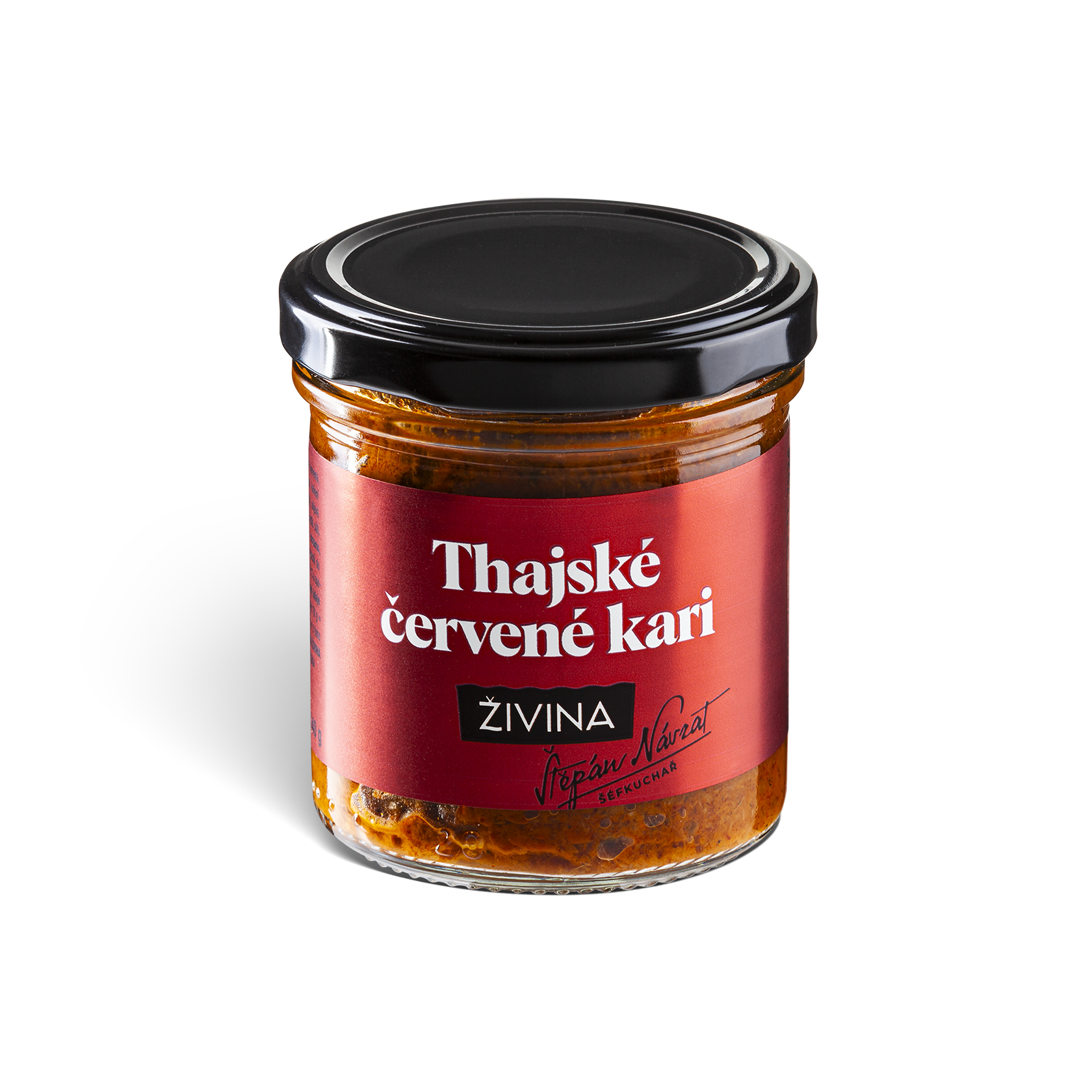 Thajská červená kari pasta extra pálivá pro kari s kokosovým mlékem 140 g