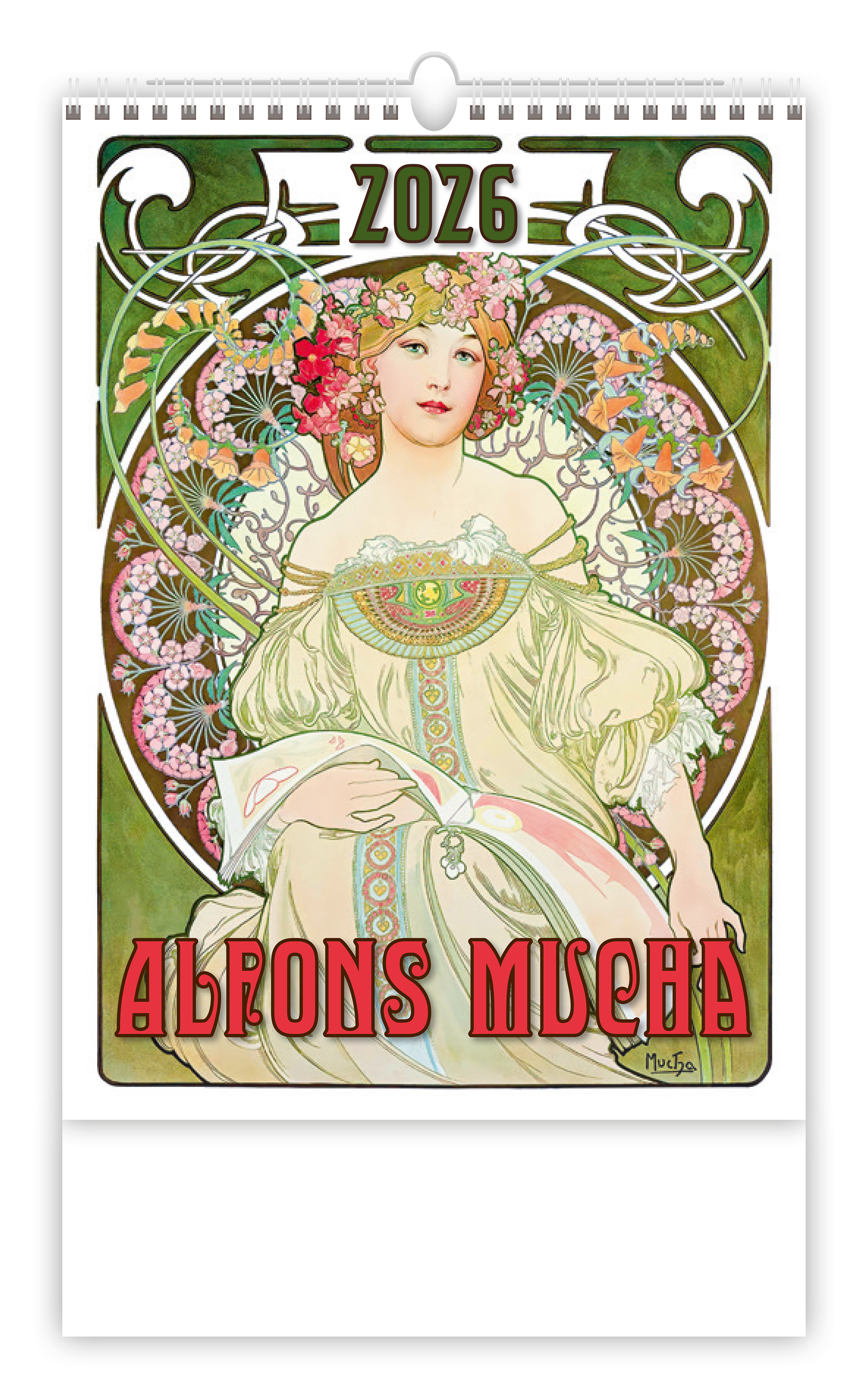 Nástěnný kalendář Alfons Mucha 2026