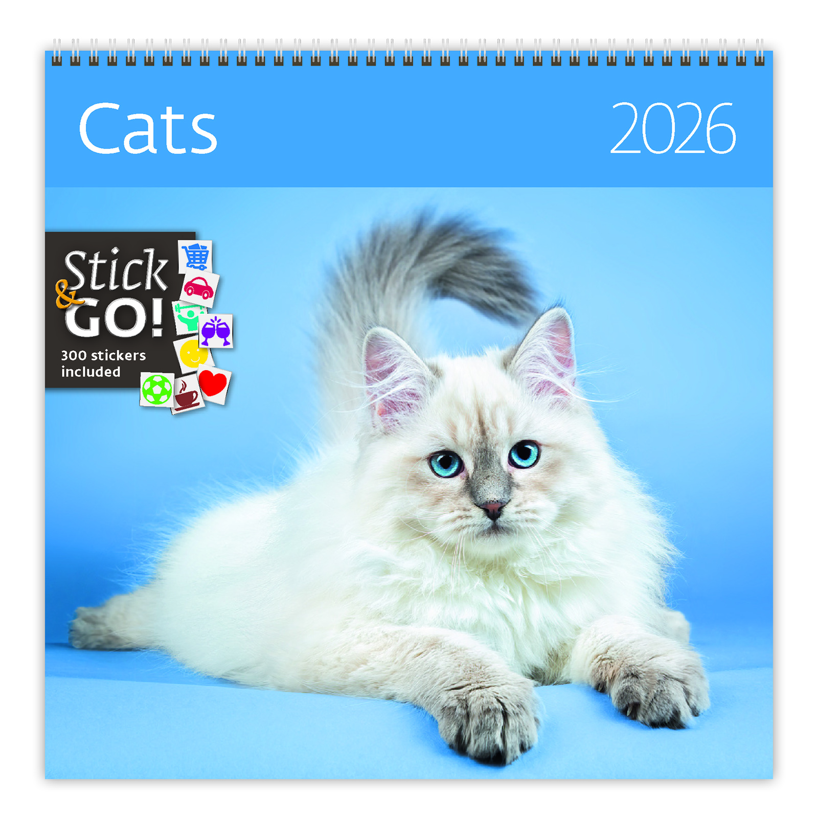 Nástěnný kalendář Cats 2026