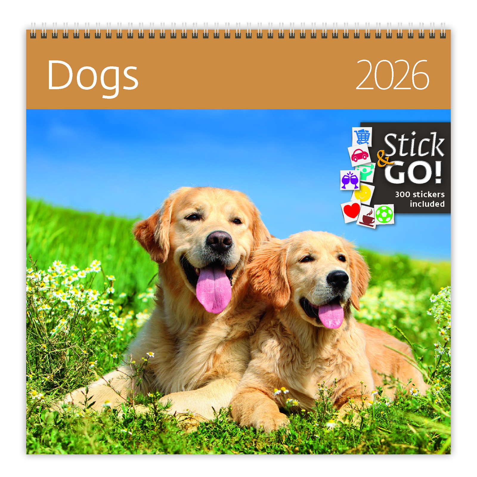 Nástěnný kalendář Dogs 2026