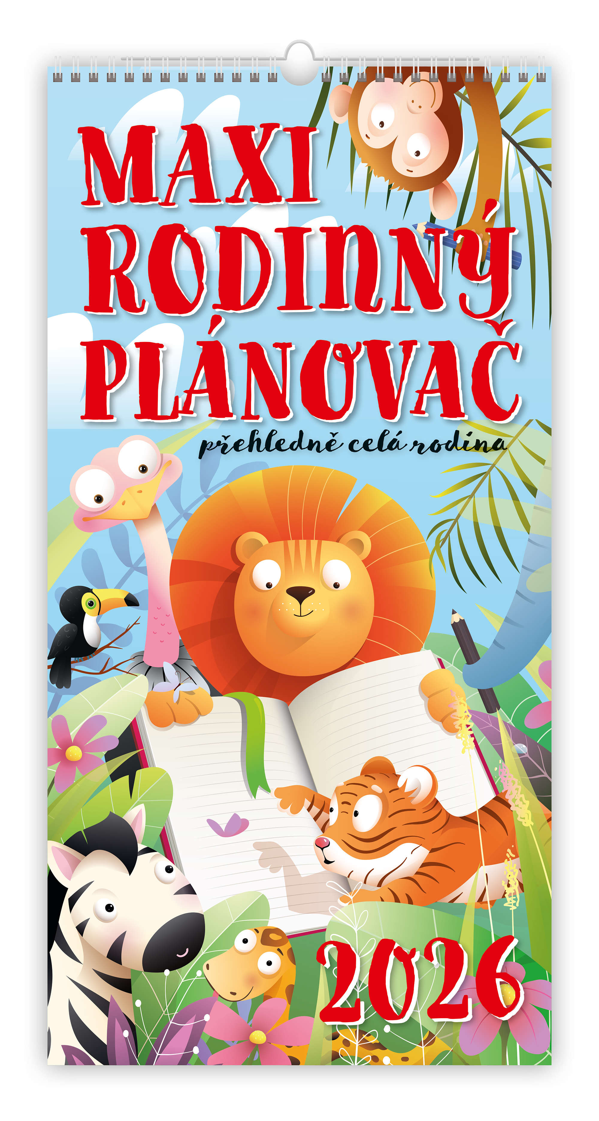 Nástěnný kalendář MAXI rodinný plánovač 2026