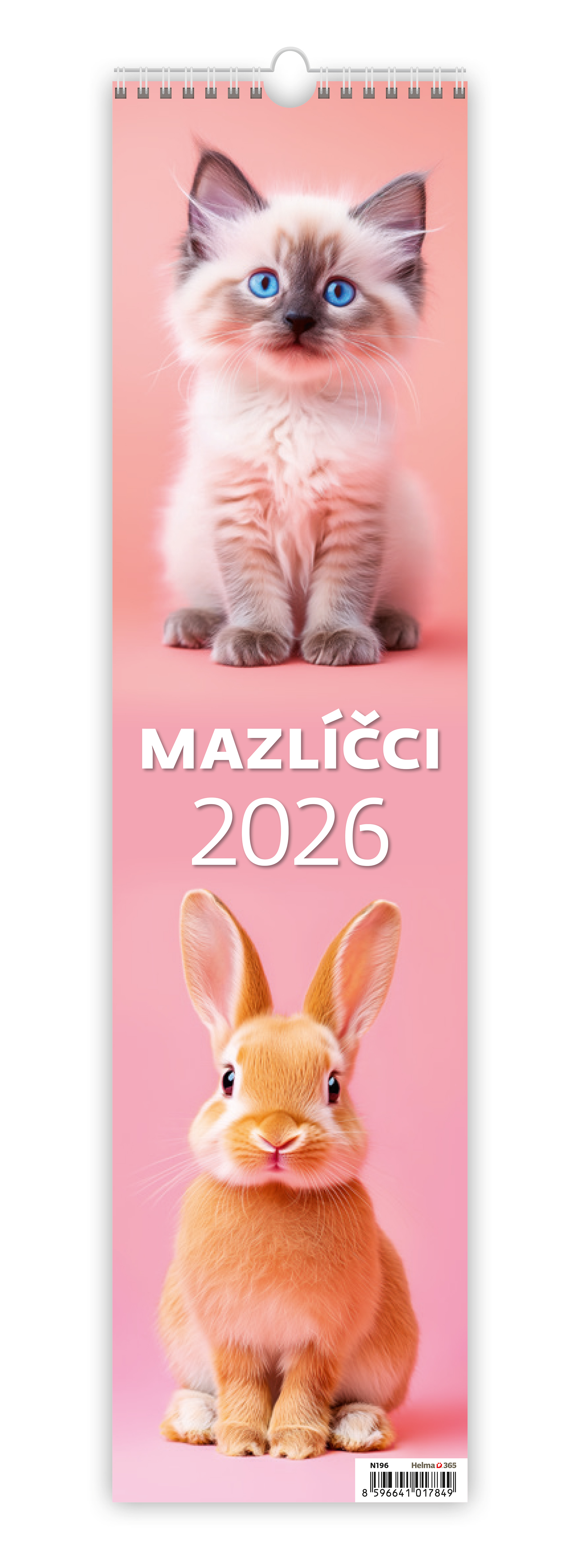 Nástěnný kalendář Mazlíčci 2026 - vázanka