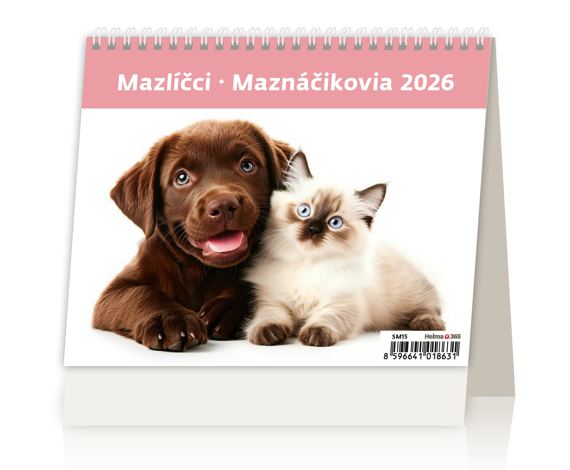 Stolní kalendář Mazlíčci 2026