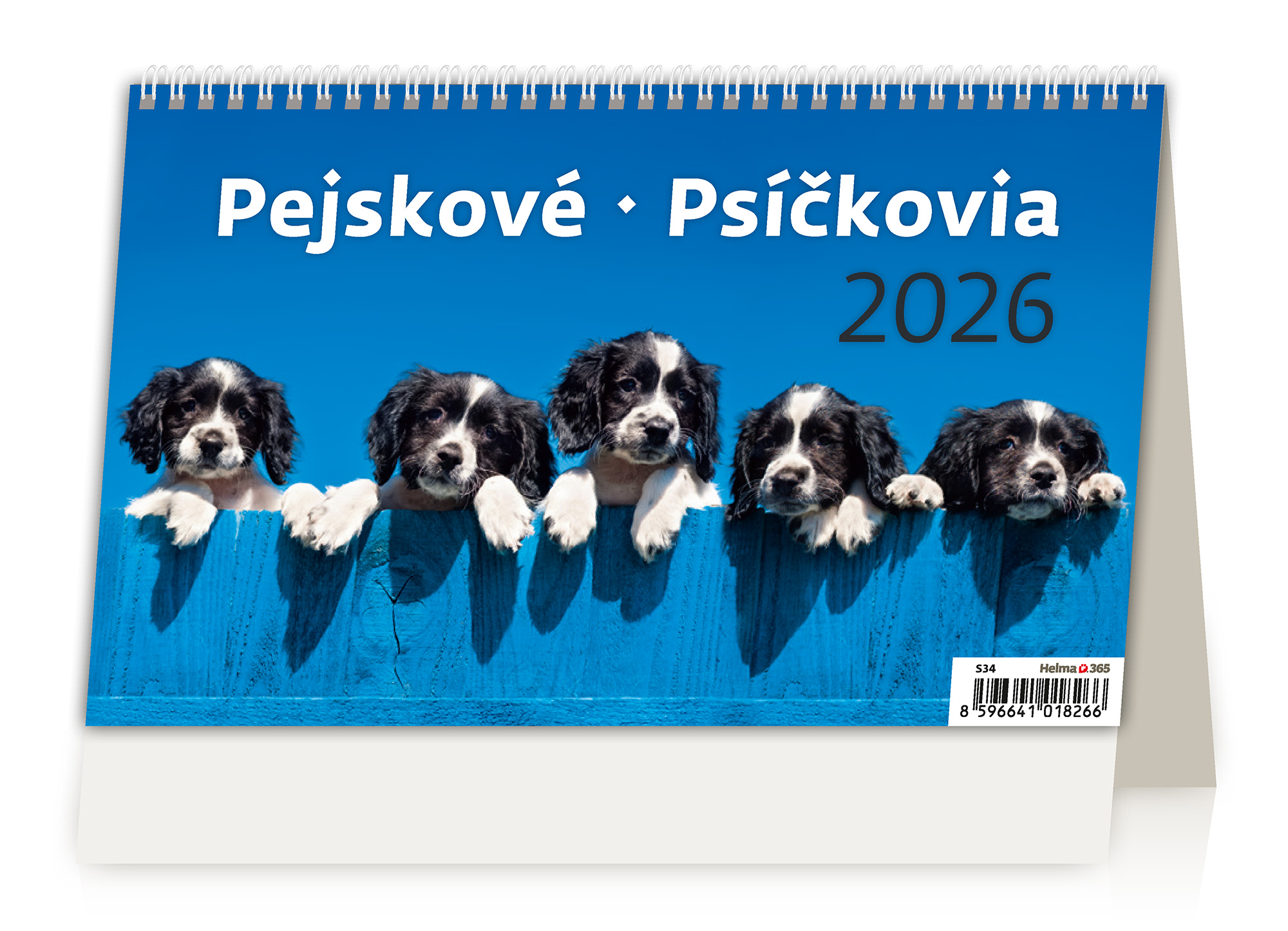 Stolní kalendář Pejskové 2026