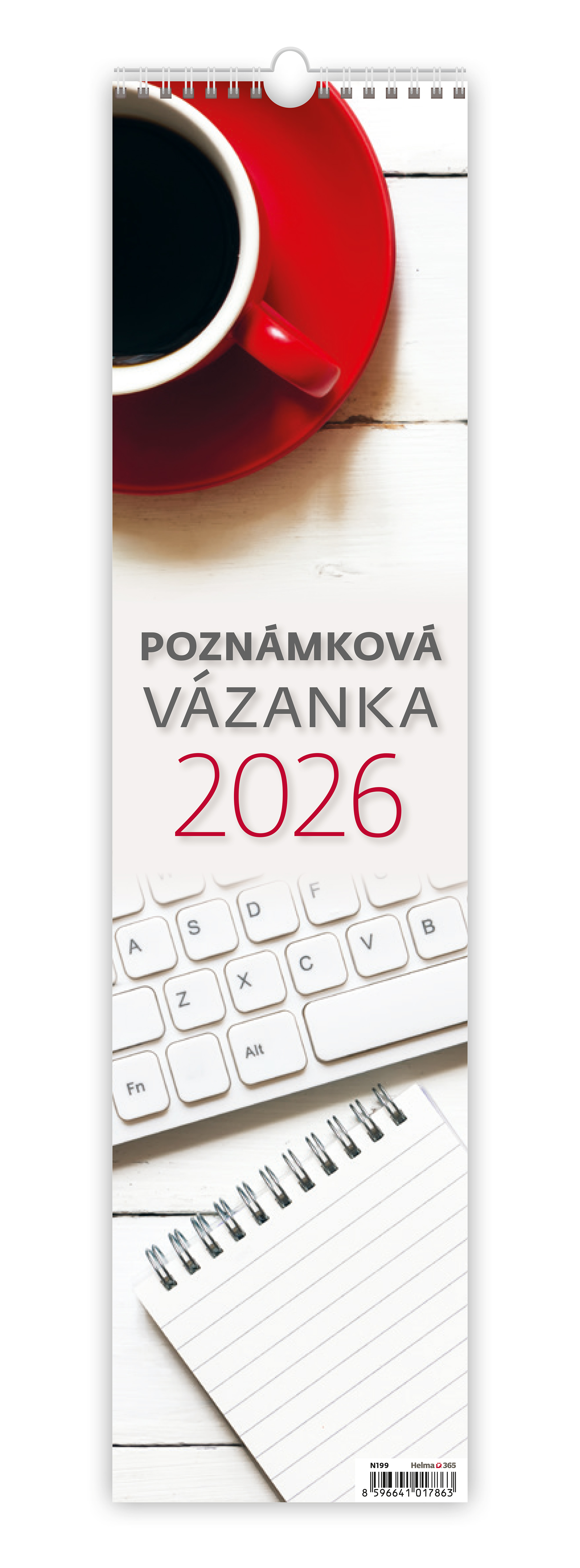Nástěnný kalendář Poznámková 2026 - vázanka