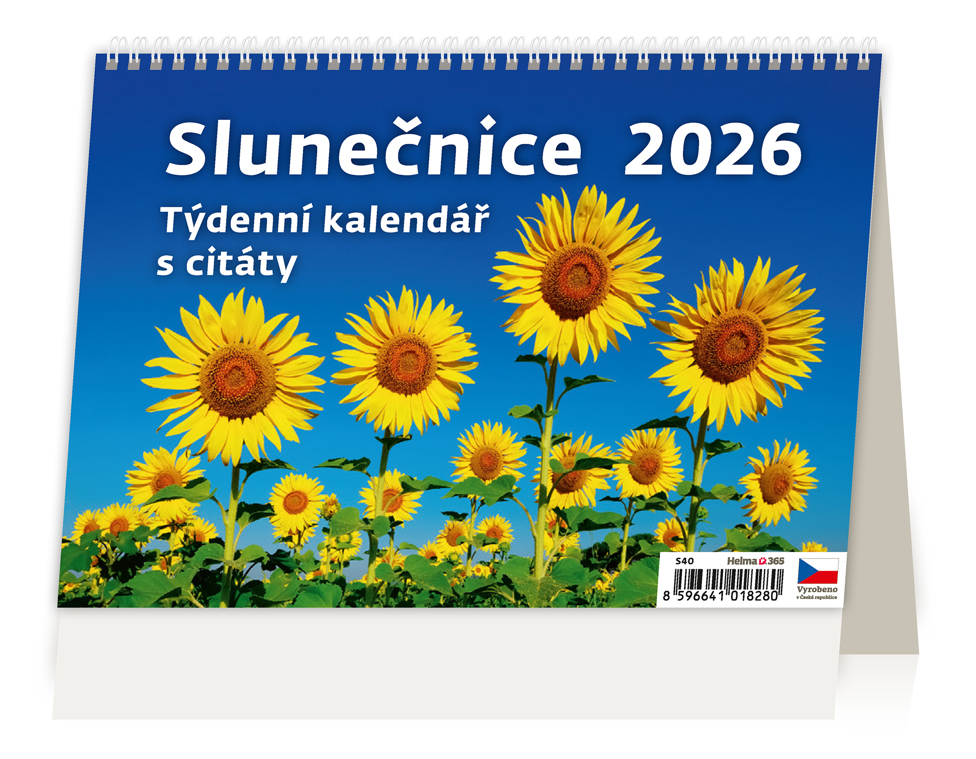 Stolní kalendář Plánovací Slunečnice 2026