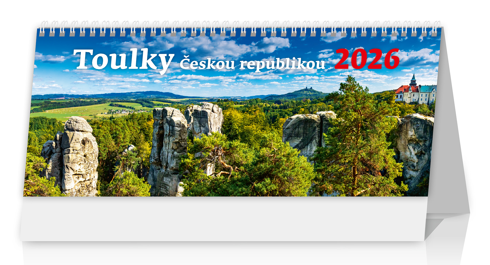 Stolní plánovací kalendář Toulky Českou republikou 2026