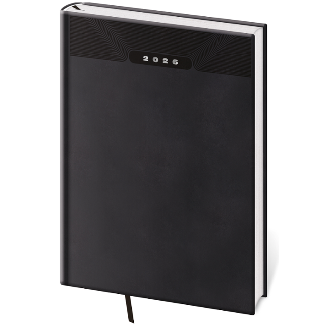 Denní diář Print Classic, A4 - černá Denní diář Print Classic, A4 - černá