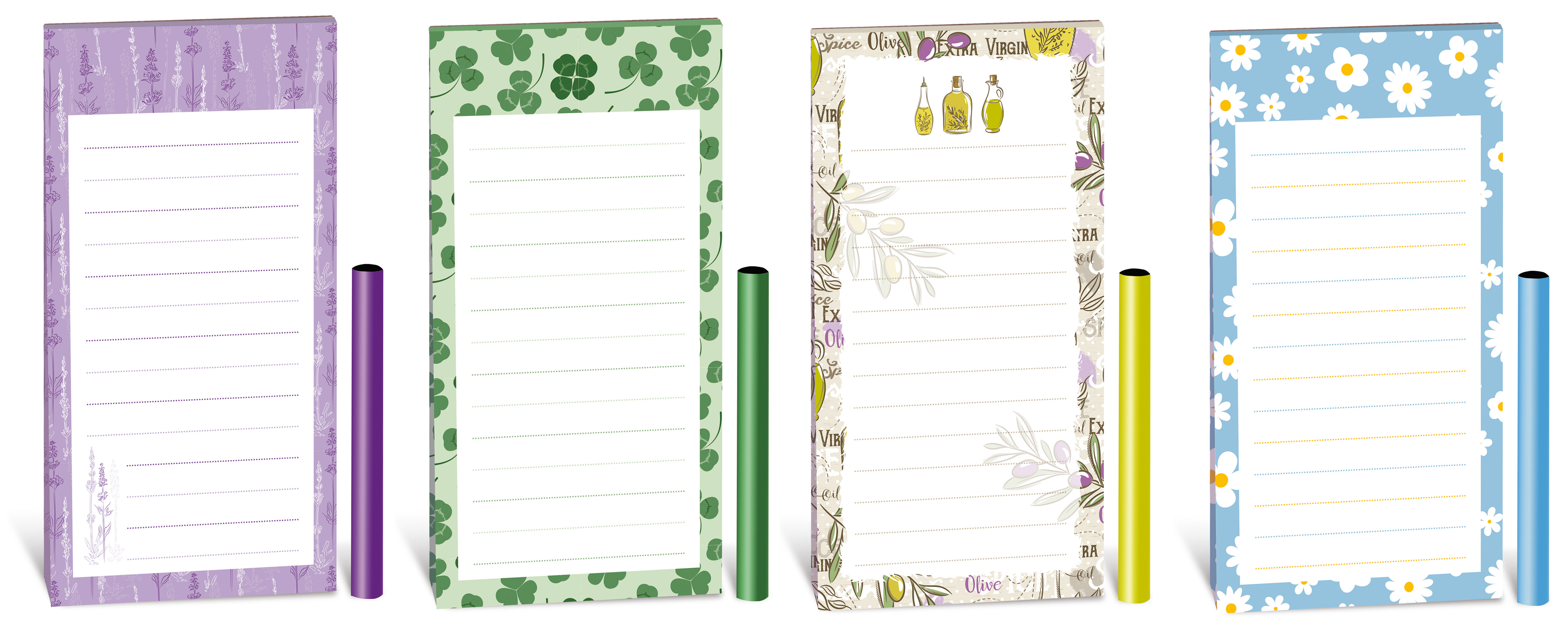 Magnetický blok s tužkou, 7x14 Magnetický blok s tužkou, 7x14