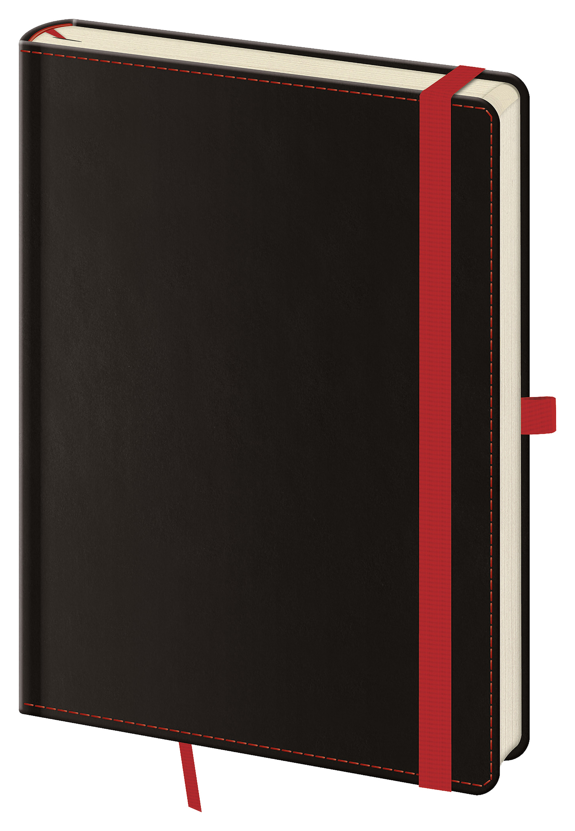 Linkovaný zápisník Black Red L - Black Red