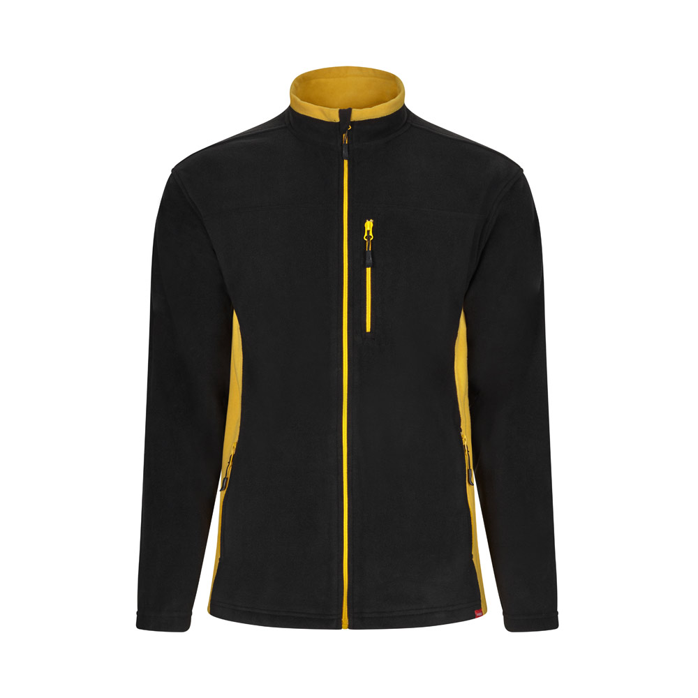 VL GERAS. Dvoubarevná fleecová bunda (220 g/m²) z polyesteru (100 %)