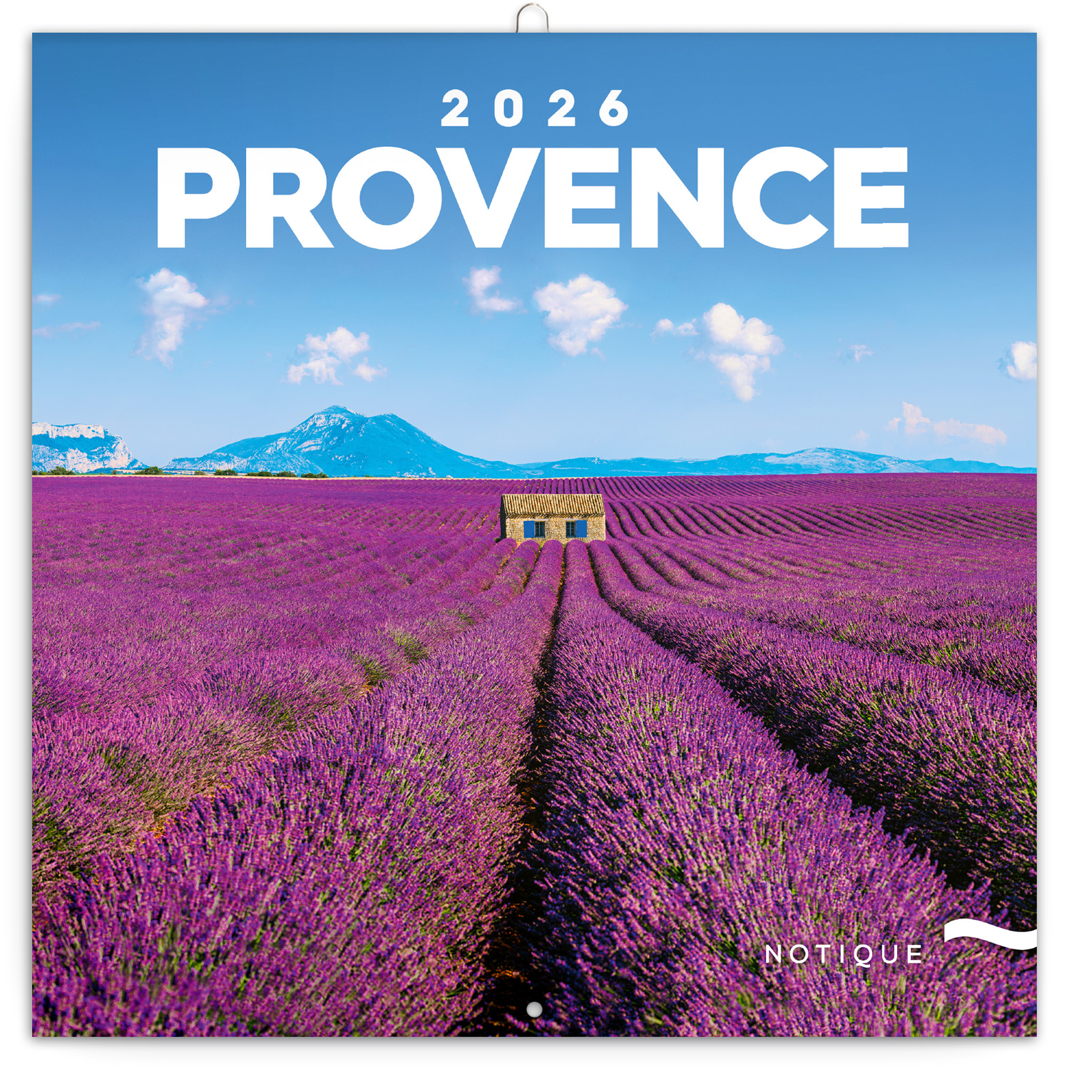 Poznámkový kalendář Provence 2026, 30x30 cm - východní