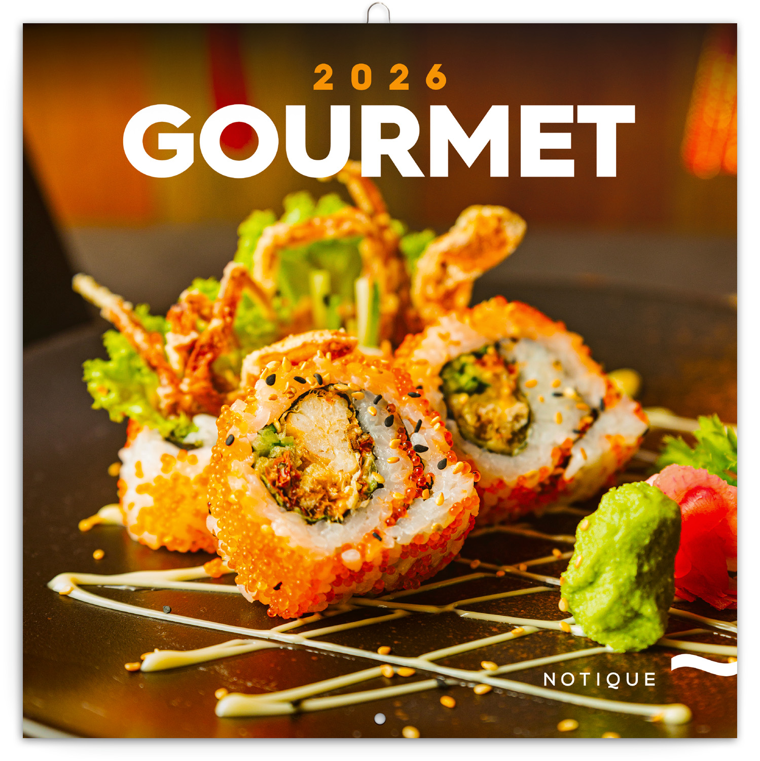 Poznámkový kalendář Gourmet 2026, 30x30 cm - západní