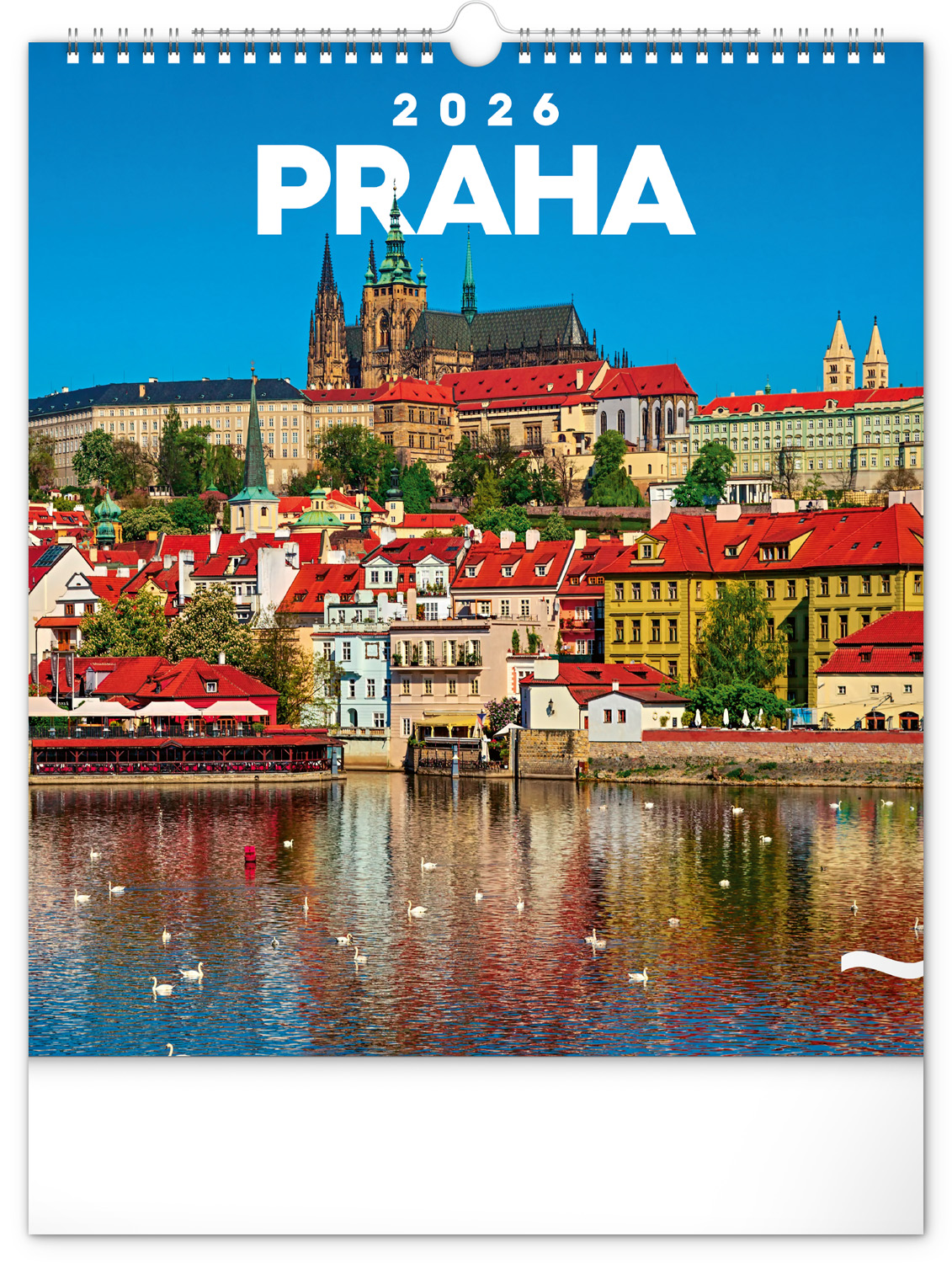 Nástěnný kalendář Praha 2026, 30x34 cm