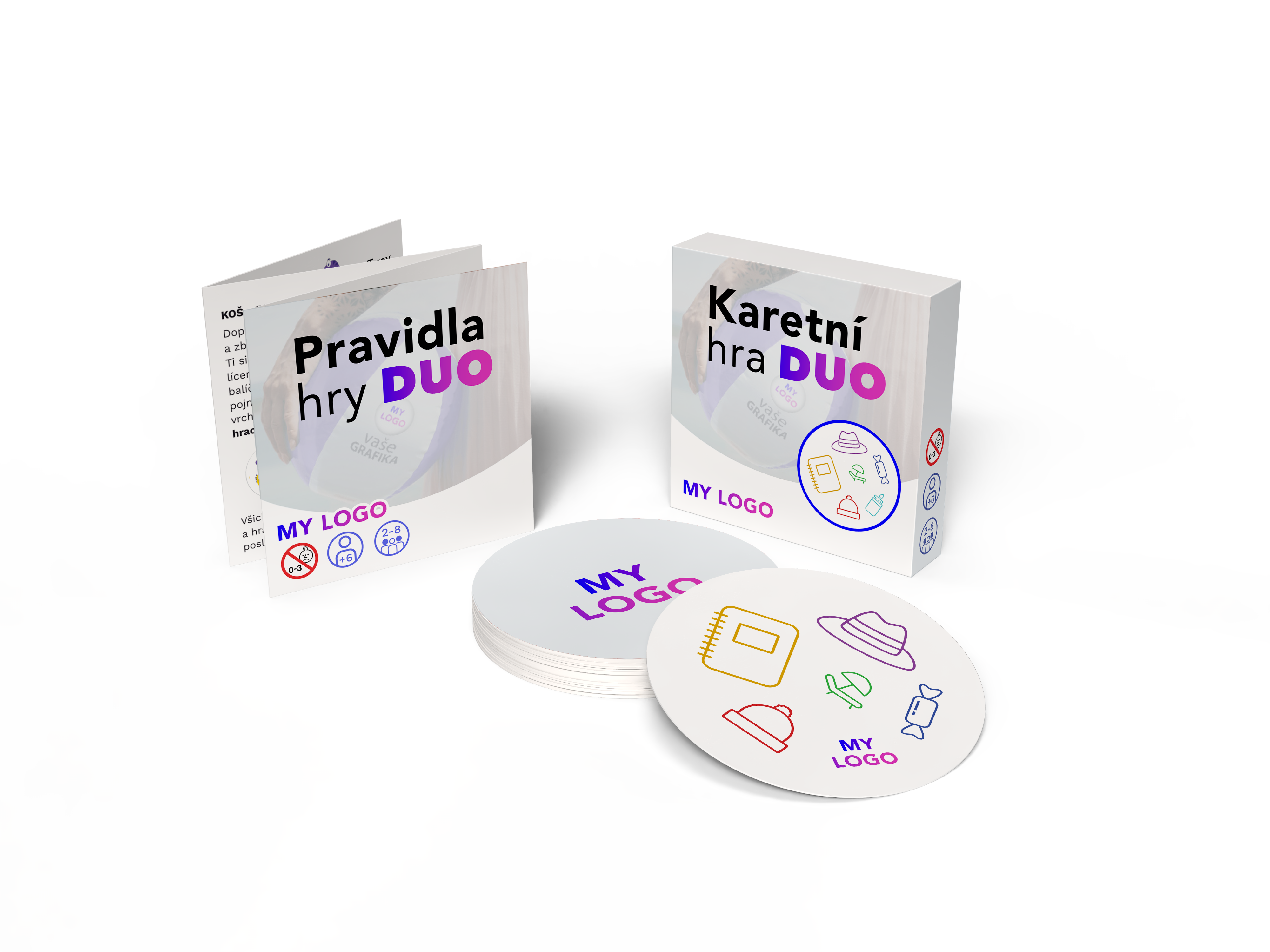 Karetní hra Duo, 57 karet, klopová krabička