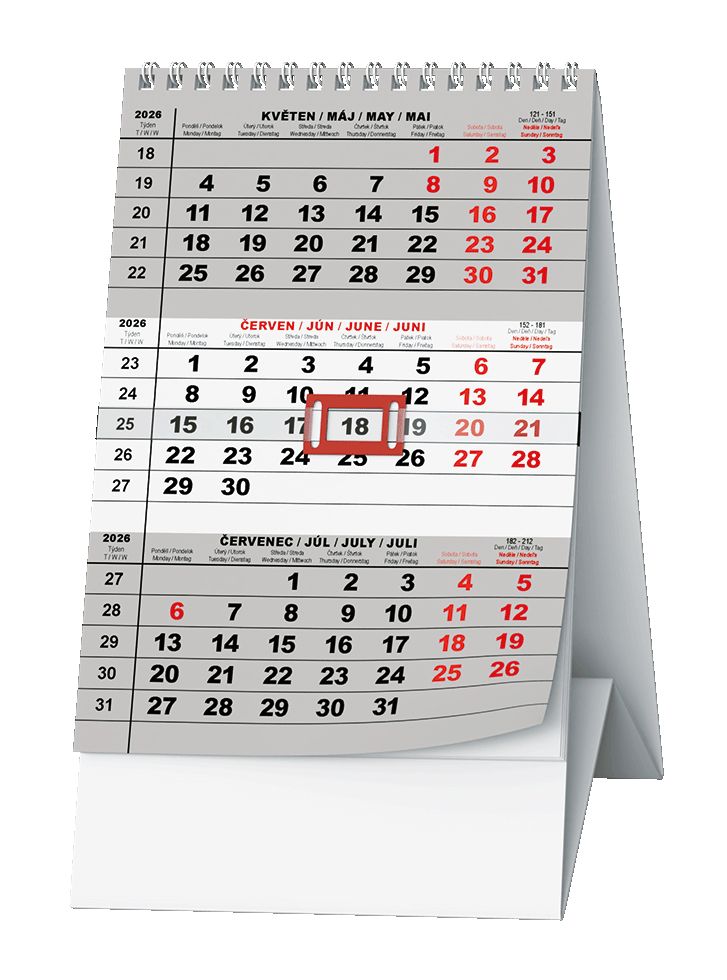 Stolní tříměsíční kalendář Mini Stolní tříměsíční kalendář Mini