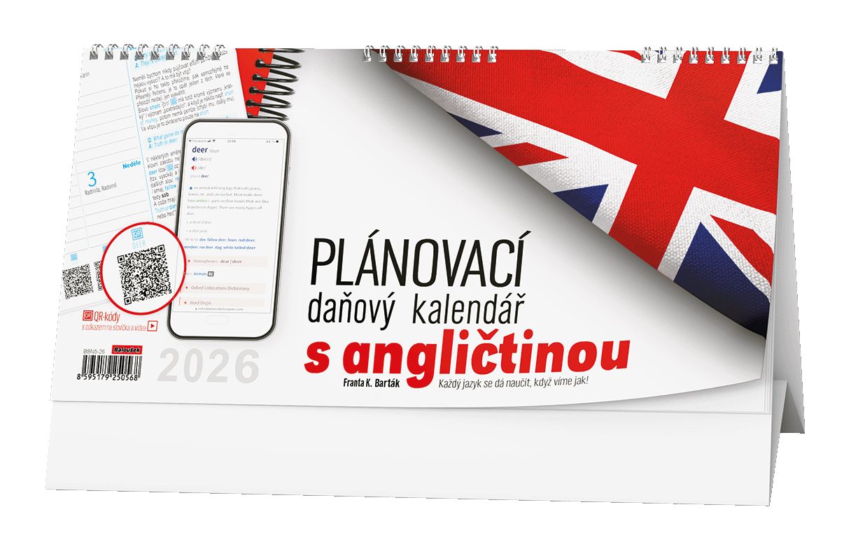 Stolní plánovací daňový kalendář s angličtinou Stolní plánovací daňový kalendář s angličtinou