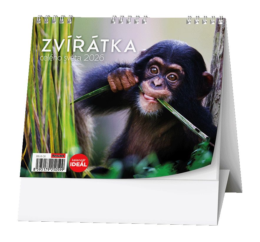Stolní kalendář IDEÁL - Zvířátka celého světa