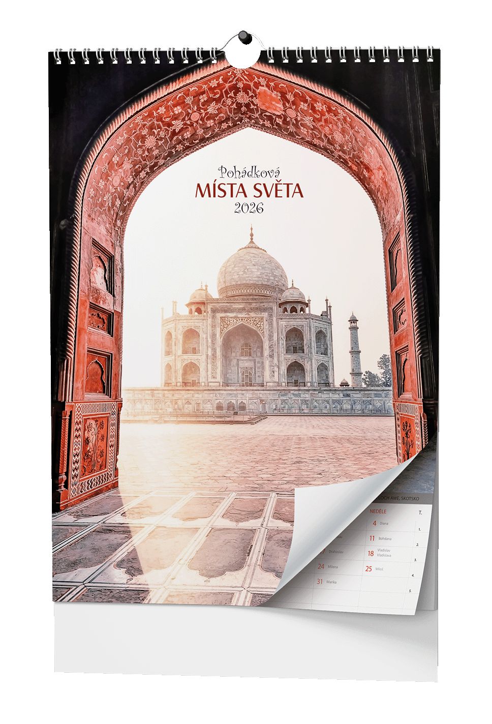 Nástěnný kalendář Pohádková místa světa Nástěnný kalendář Pohádková místa světa