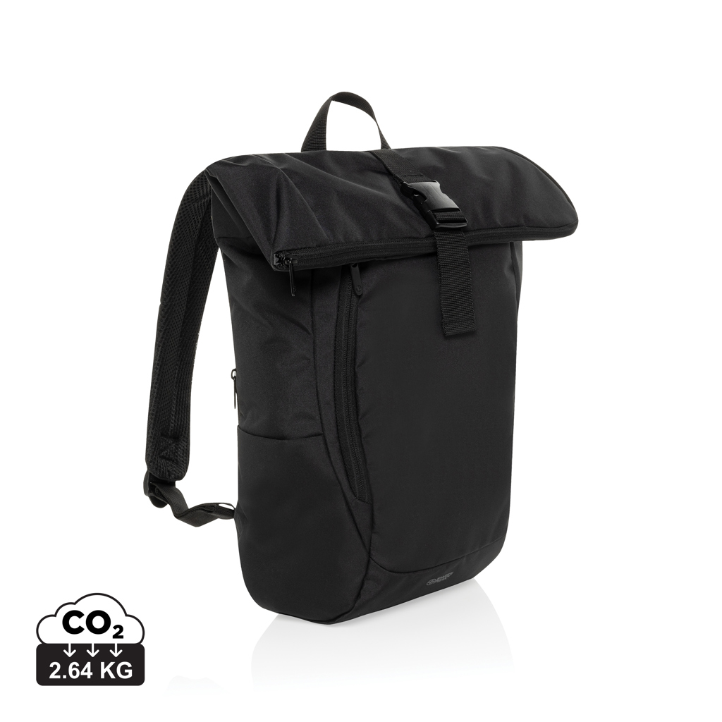 Batoh na 15.6" notebook Swiss Peak Leonard z RPET Aware™ Černá
