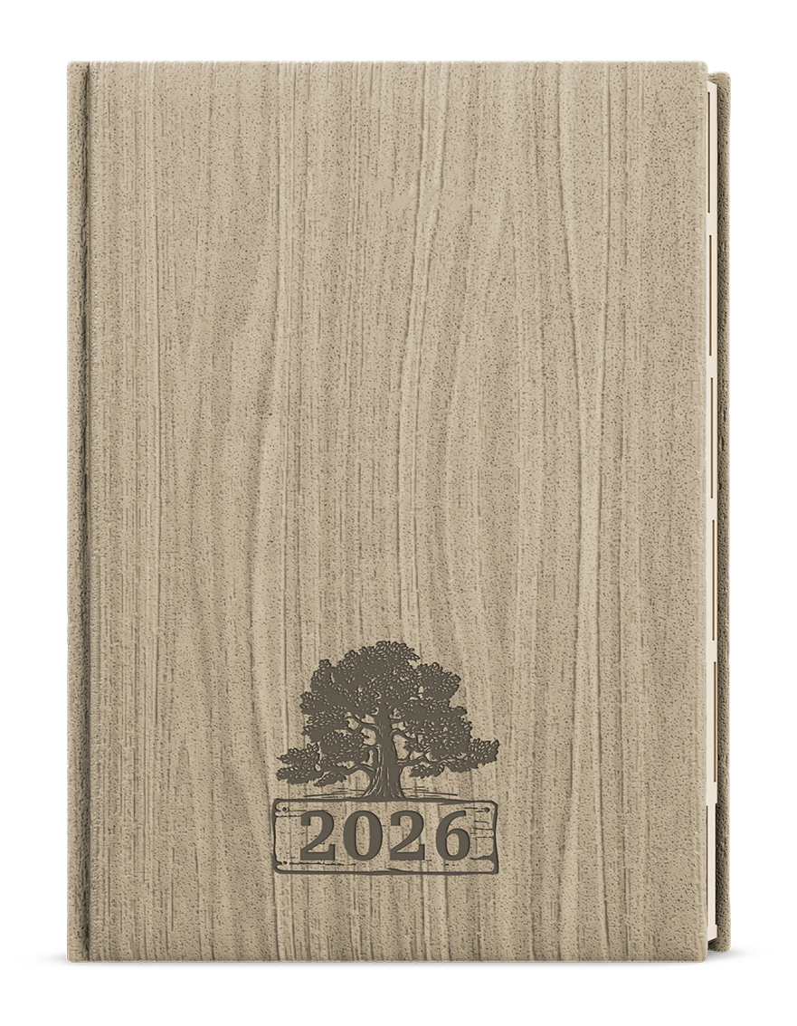 Týdenní diář Oskar Wood, A5 Týdenní diář Oskar Wood, A5