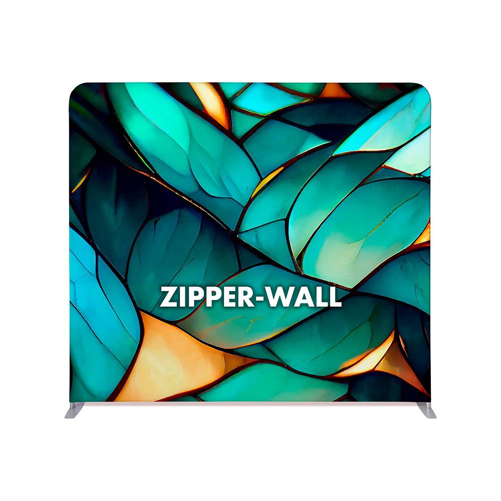 Prezentační stěna Zipper-Wall - oboustranný tisk - 250x230 cm