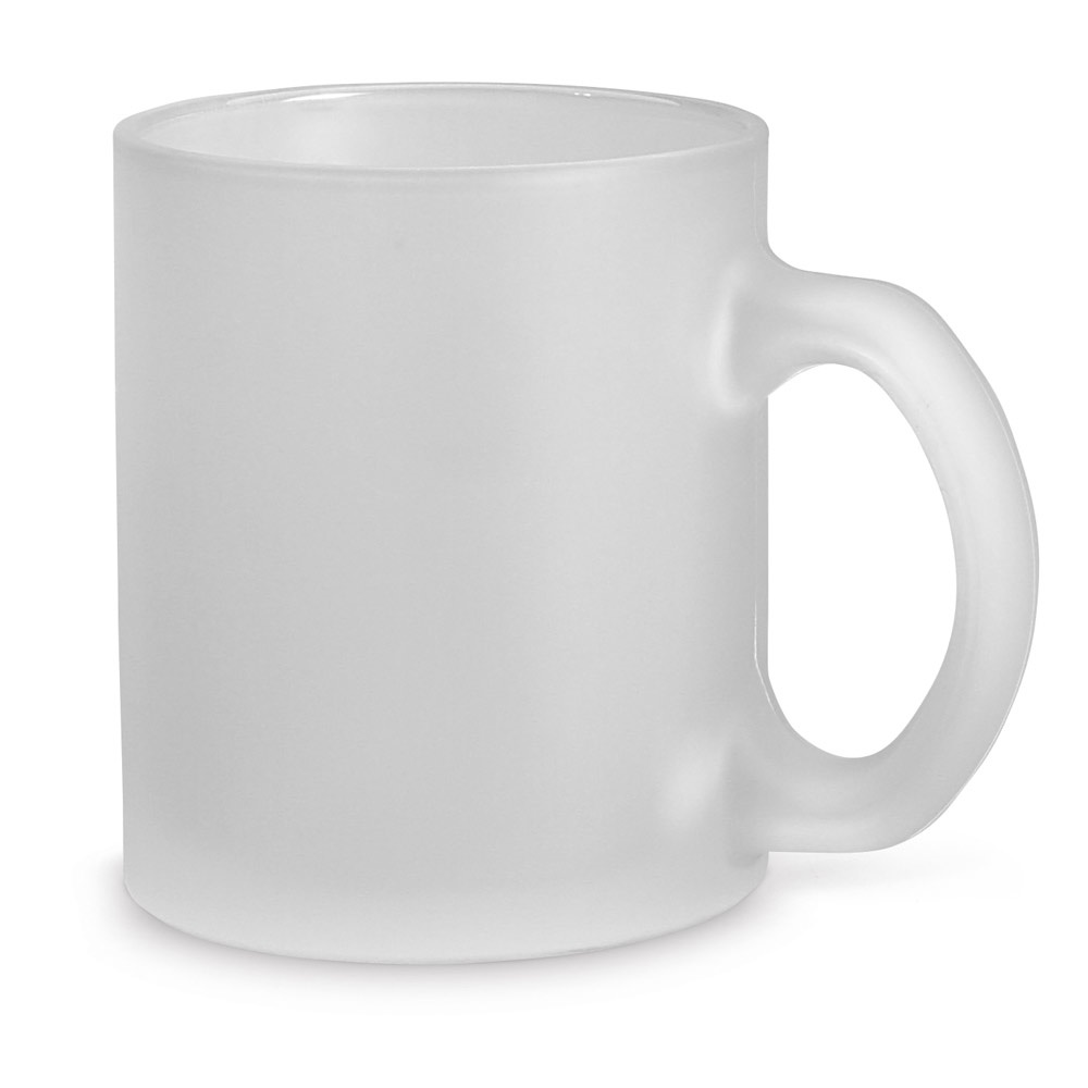 KENNY II. Skleněný hrnek 340 mL - bílá