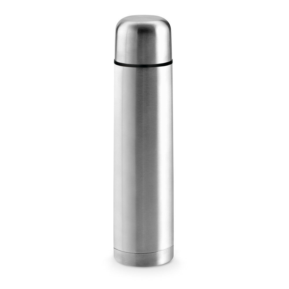 LITER. Nerezová termoska 1000 ml - stříbrná