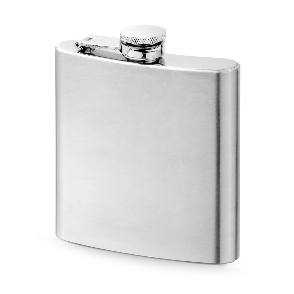 MUSE. Kapesní láhev z nerezové oceli 180 ml - stříbrná