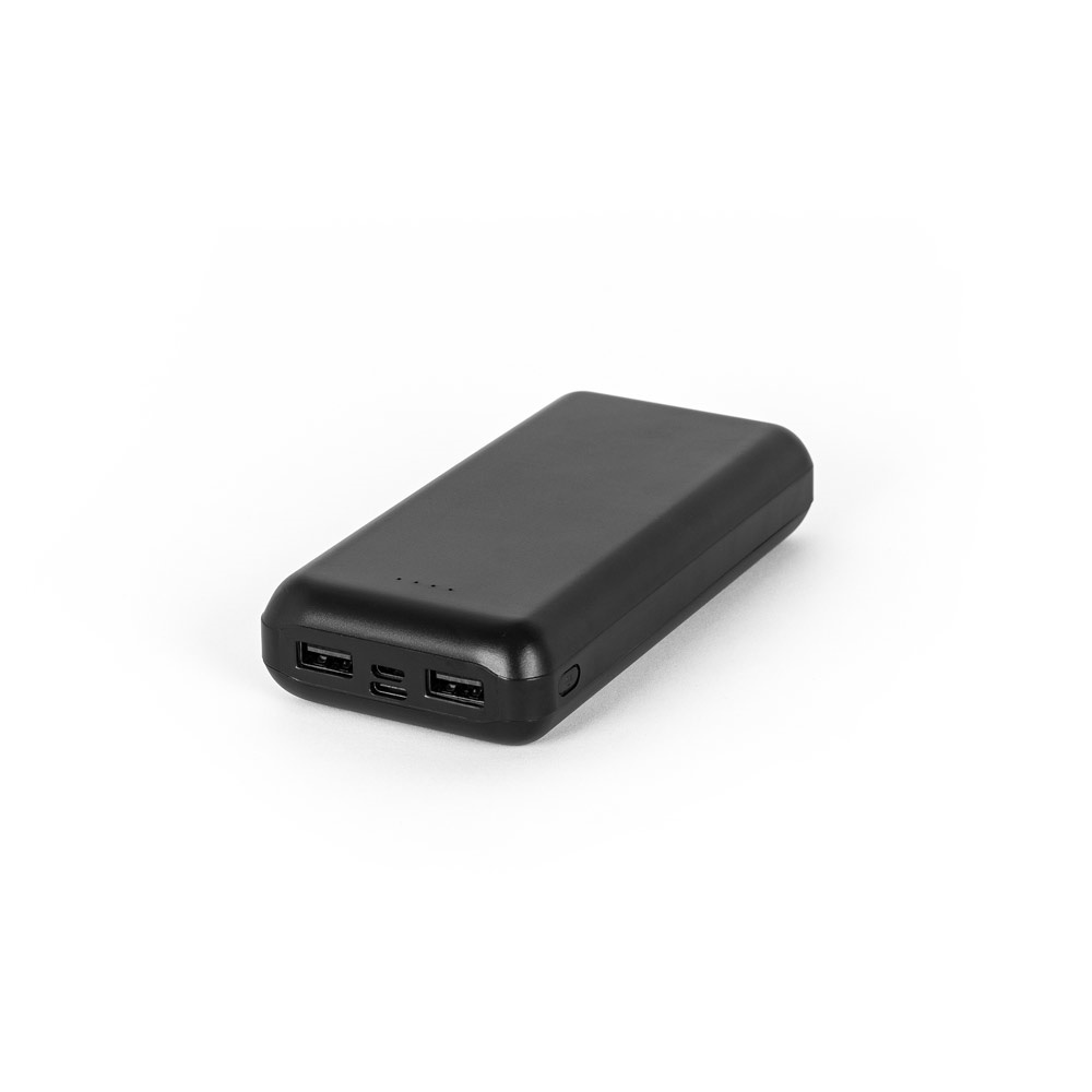 LEAKEY 20. Powerbanka 20 000 mAh ve recyklovaného ABS (100% rABS) - černá