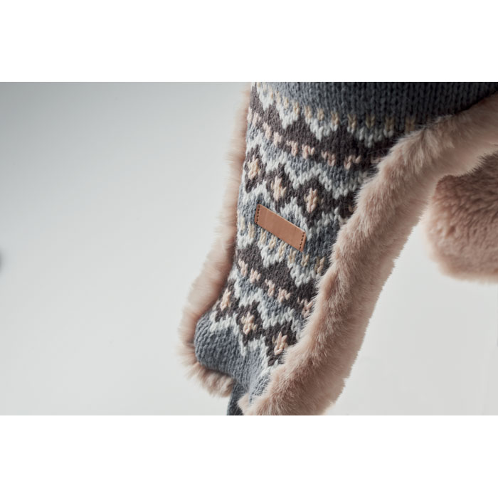 Pletená čepice s klapkami YULONG