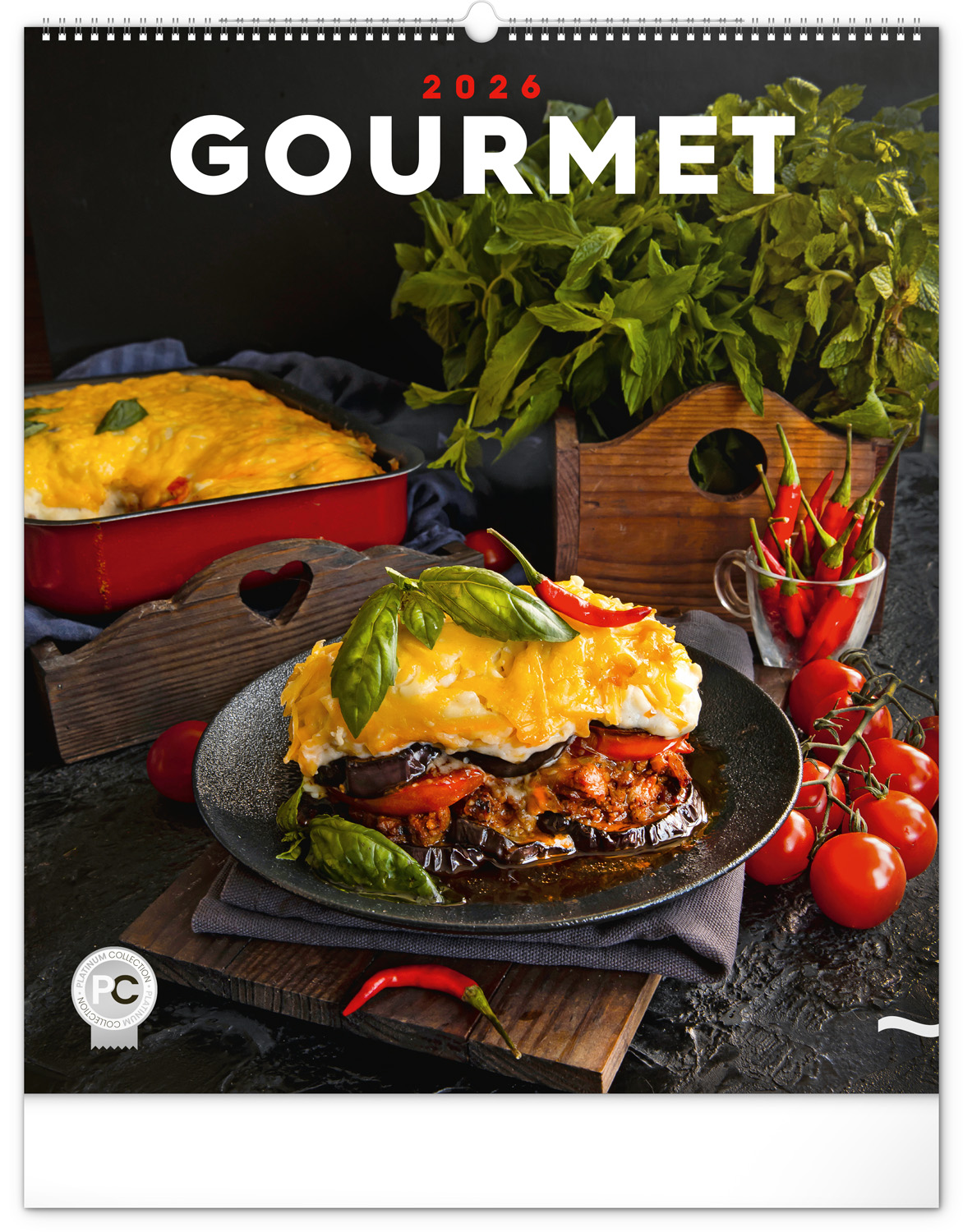 Nástěnný kalendář Gourmet 2026, 48x56 cm