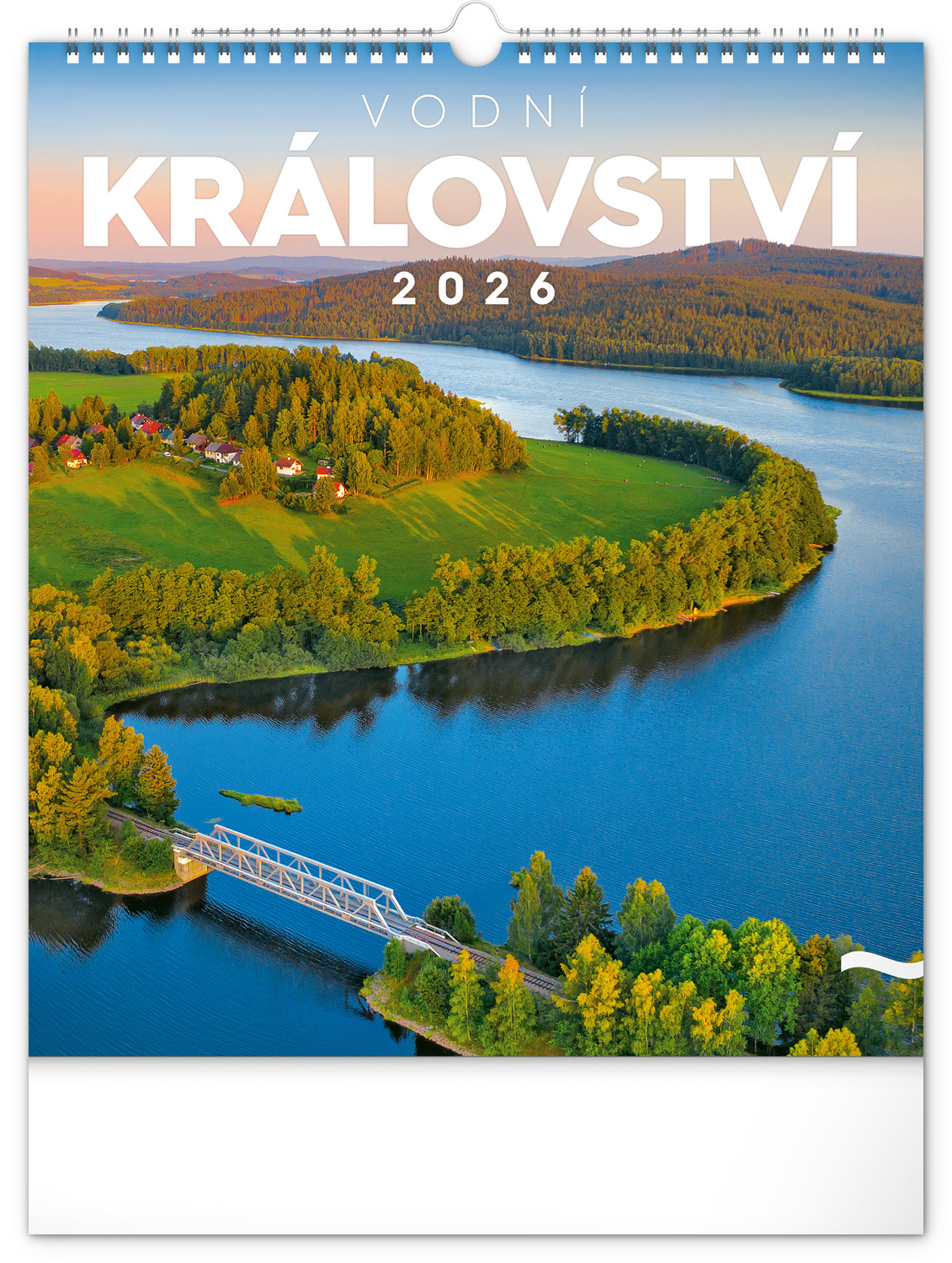 Nástěnný kalendář Vodní království 2026, 30x34 cm