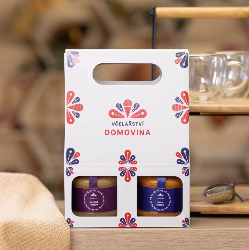 Zpátky do formy dárkové balení Ouško 2x170 g ochucené medy