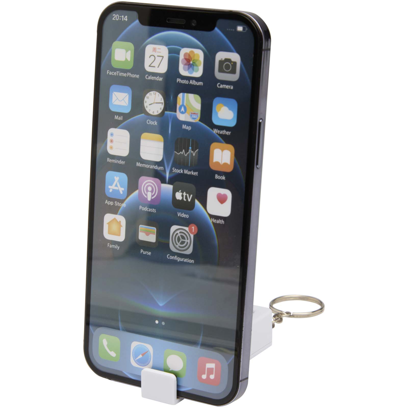 Stojánek na stůl Unbranded Aggia stojan na telefon z recyklovaného plastu s antistresovou hračkou