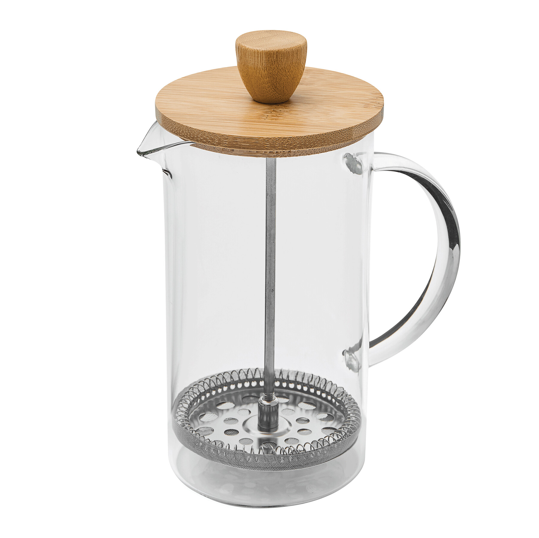 Cafetière BAMBOO PRESS - hnědá / transparentní