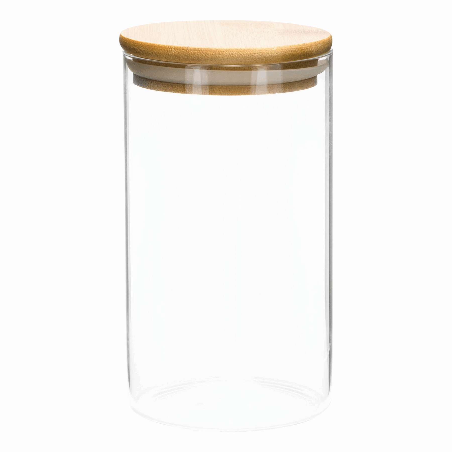 Skleněná nádoba ECO STORAGE M, kapacita: cca. 700 ml - hnědá / transparentní