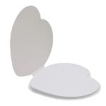 Samolepící bloček ve tvaru srdce IN LOVE - bílá Samolepící bloček ve tvaru srdce IN LOVE - bílá