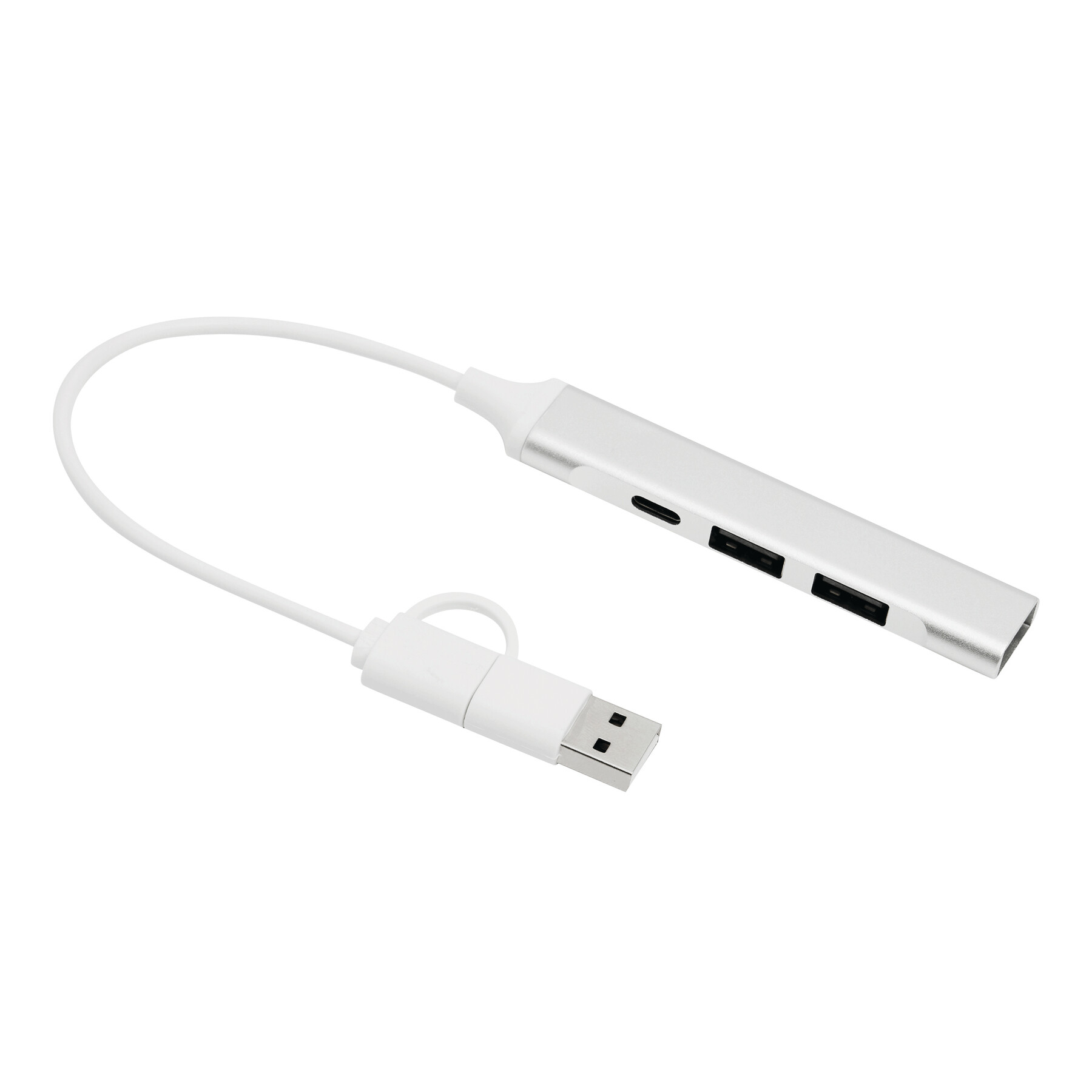 Rozbočovač USB NETWORK - stříbrná Rozbočovač USB NETWORK - stříbrná
