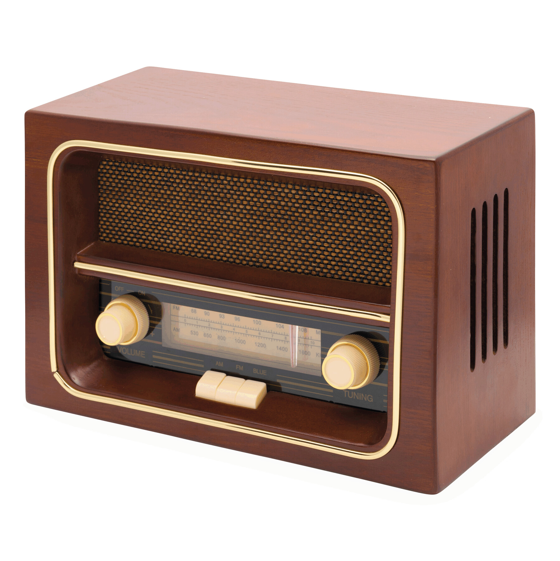 AM/FM rádio RECEIVER - hnědá