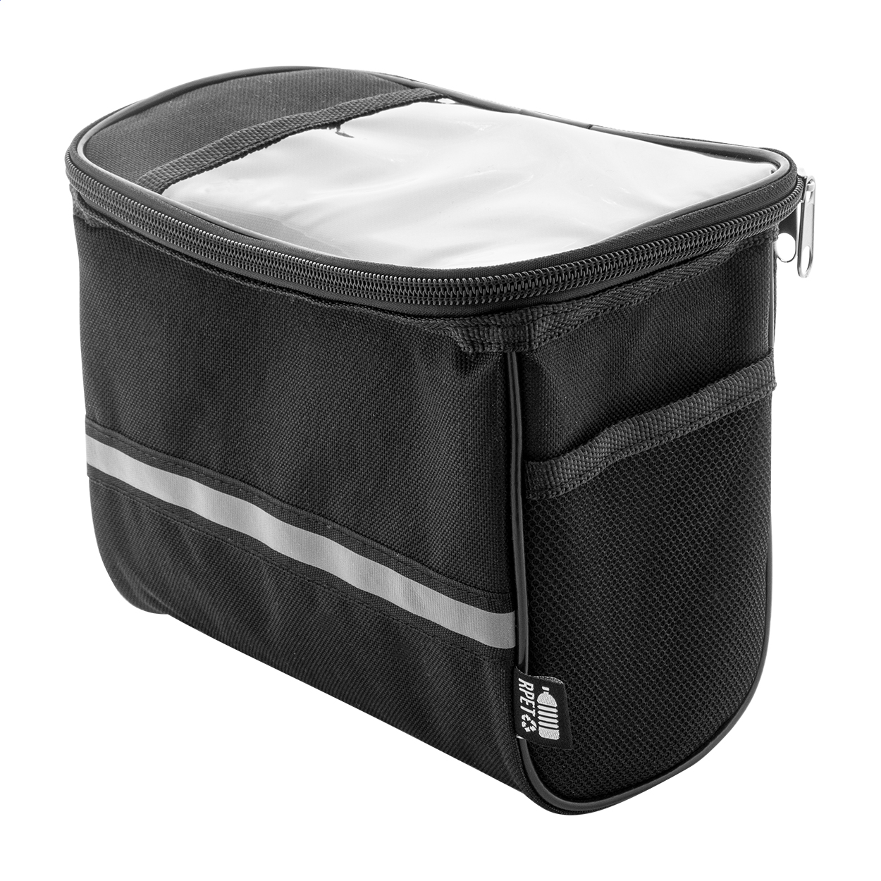 Velofon Plus pouzdro na mobil na kolo z RPET Černá