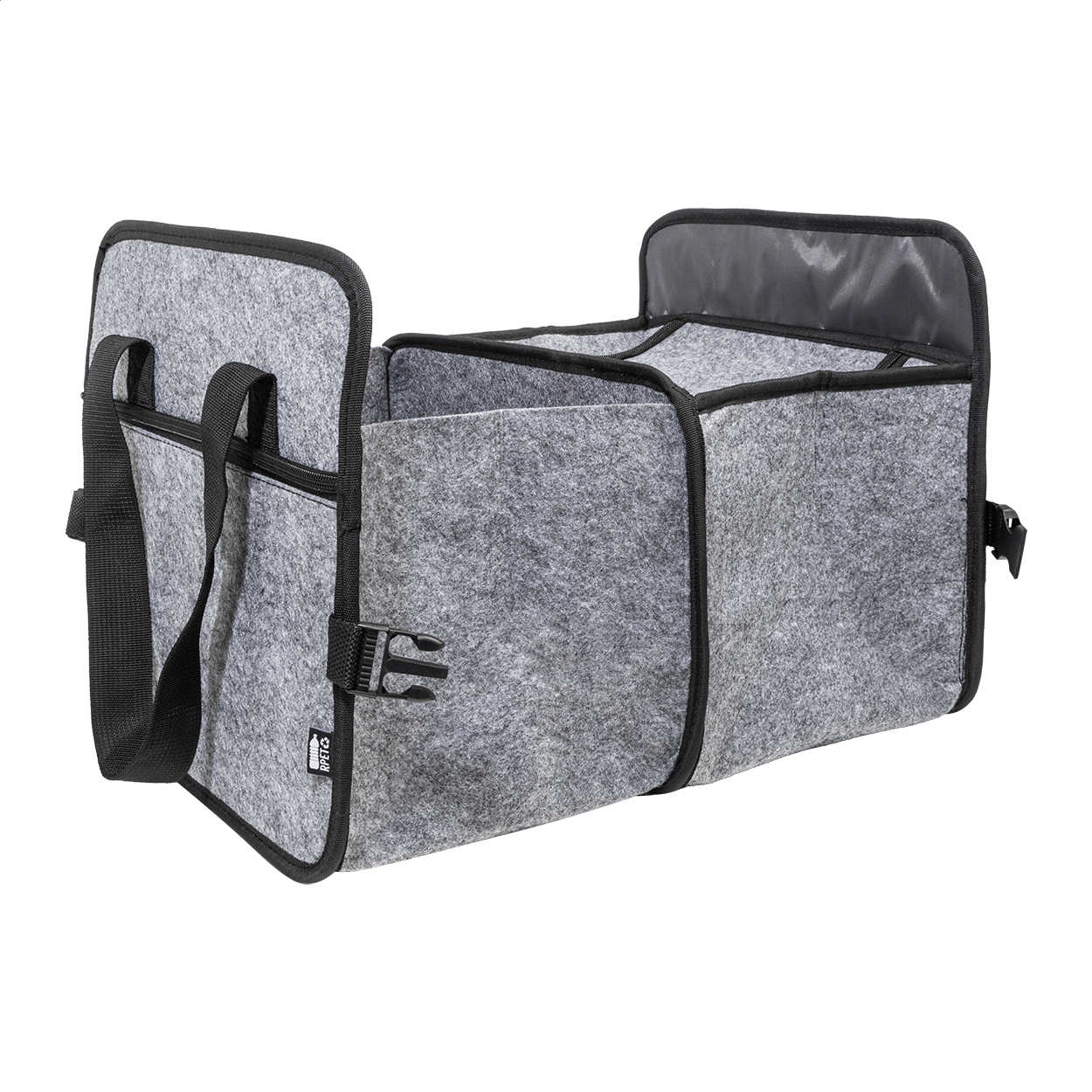 Refelt Ride organizér do kufru z RPET Šedá