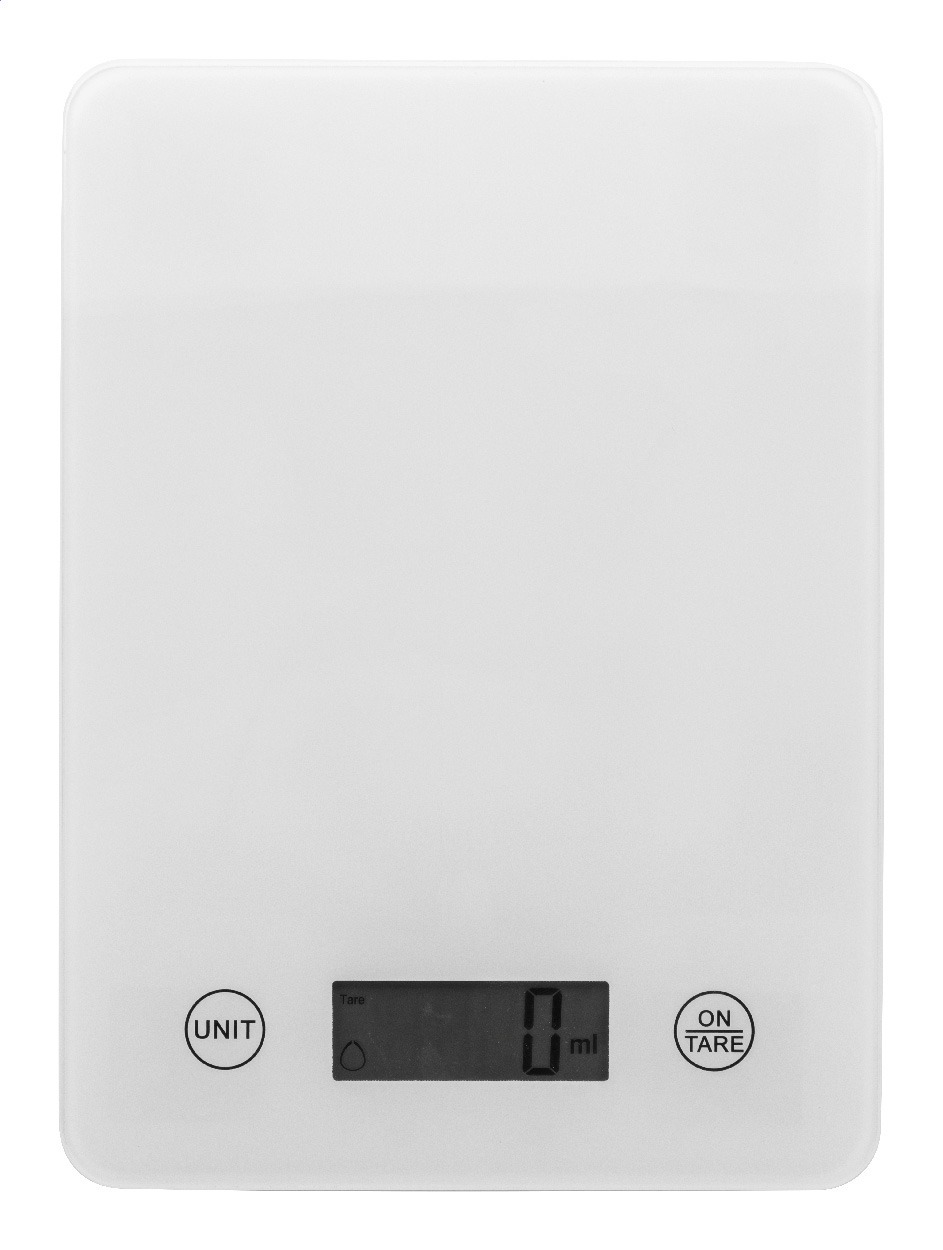 Dosage dobíjecí kuchyňská váha Bílá