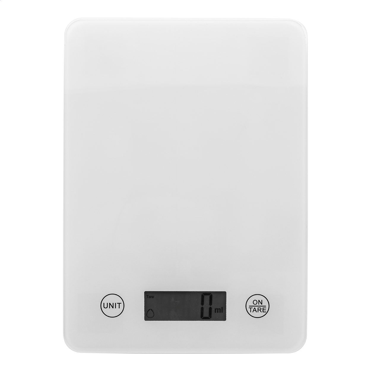 Dosage dobíjecí kuchyňská váha Bílá