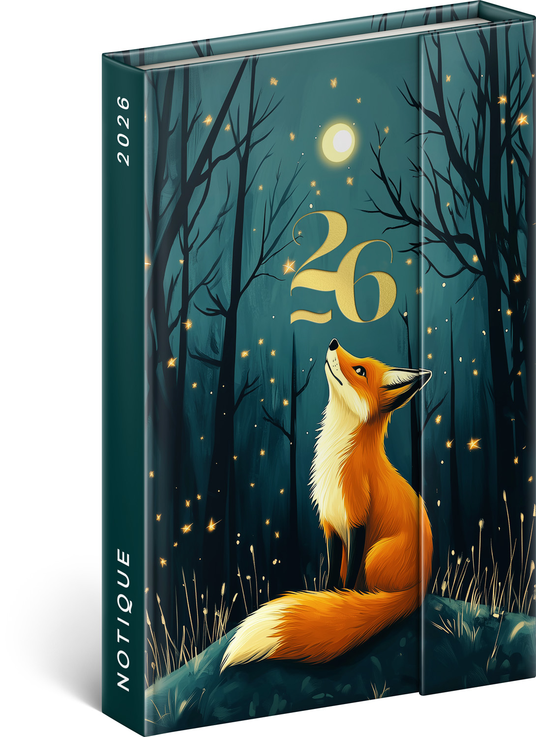 Týdenní magnetický diář Liška 2026, 11x16 cm - východní Týdenní magnetický diář Liška 2026, 11x16 cm - východní